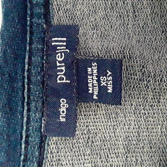 J.Jill Pure Jill Indigo Dress Size XS Missy, 3/4 Sleeves , - Picture 6 of 8